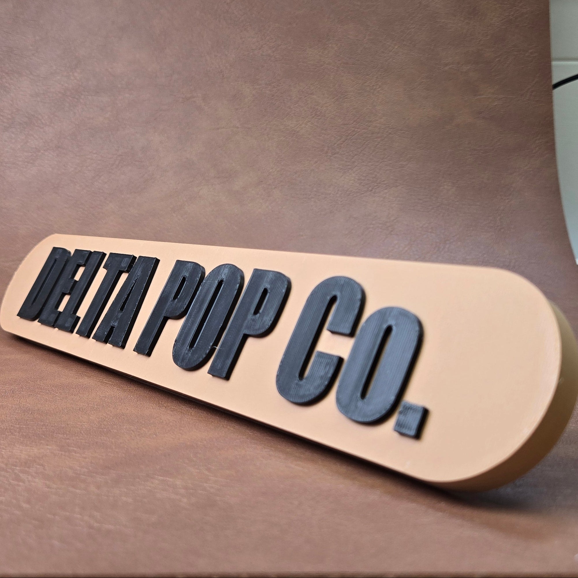 Custom 3D-Printed Hobby Business Sign - Raised Lettering