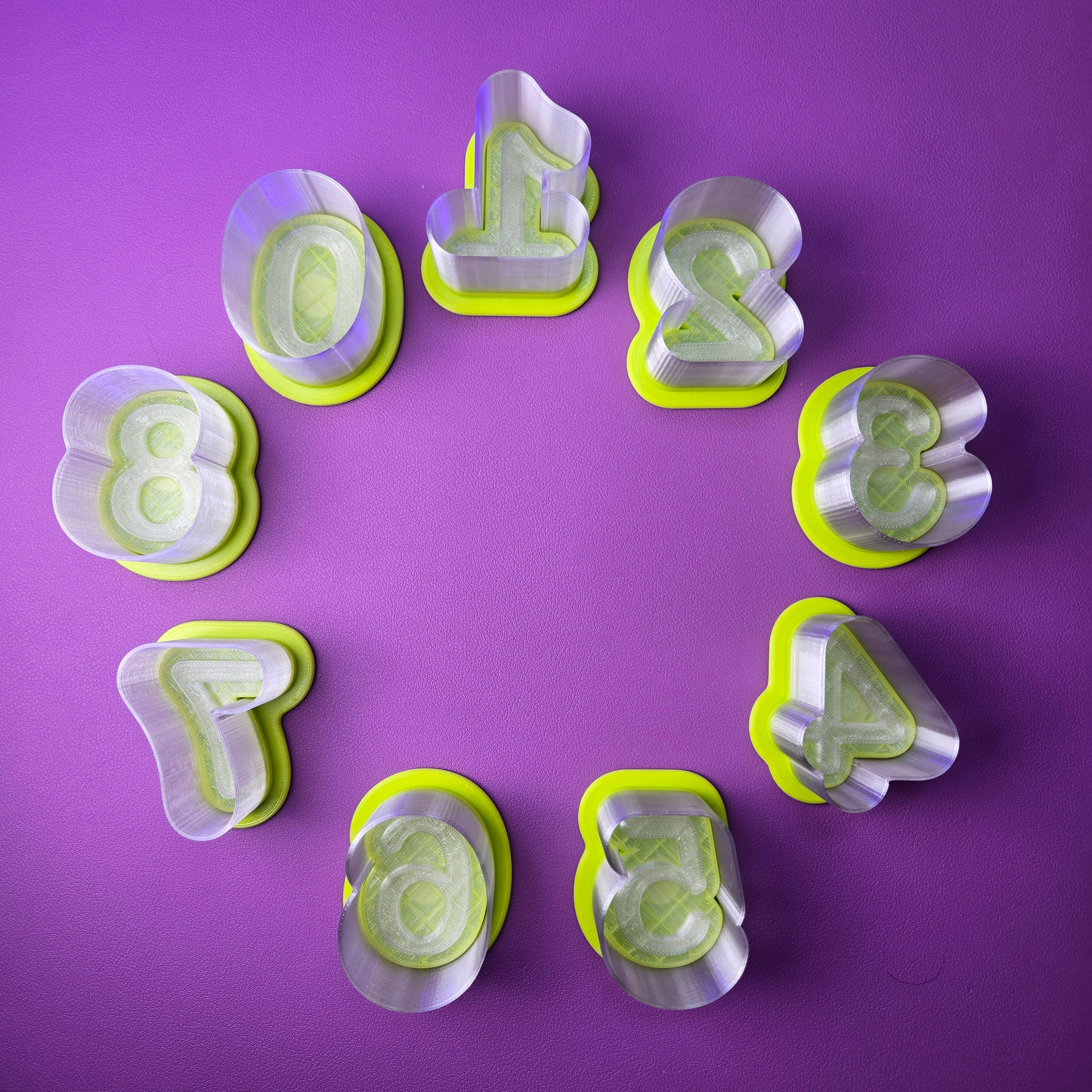 Cake Pop Cutter - Number (Embossed)