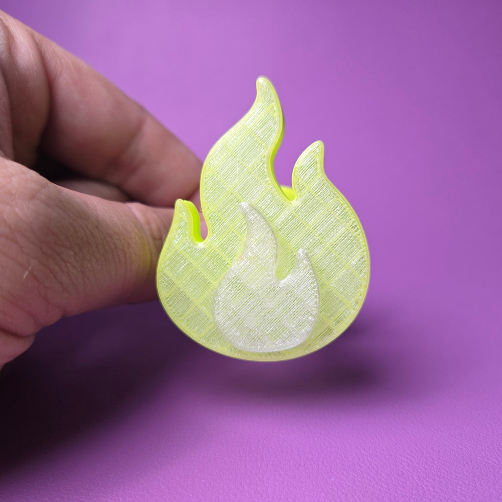 Cake Pop Cutter - Flame Shape (Embossed)