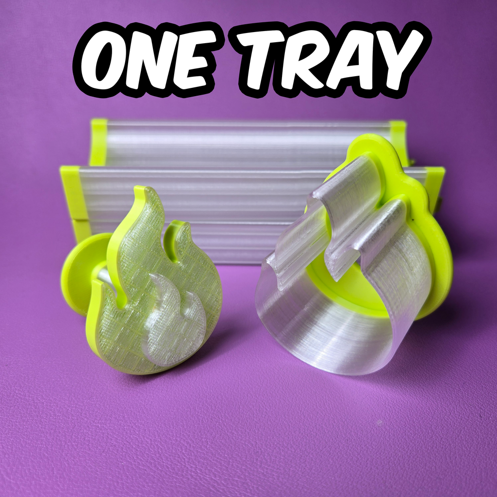 Cake Pop Cutter - Flame Shape (Embossed)