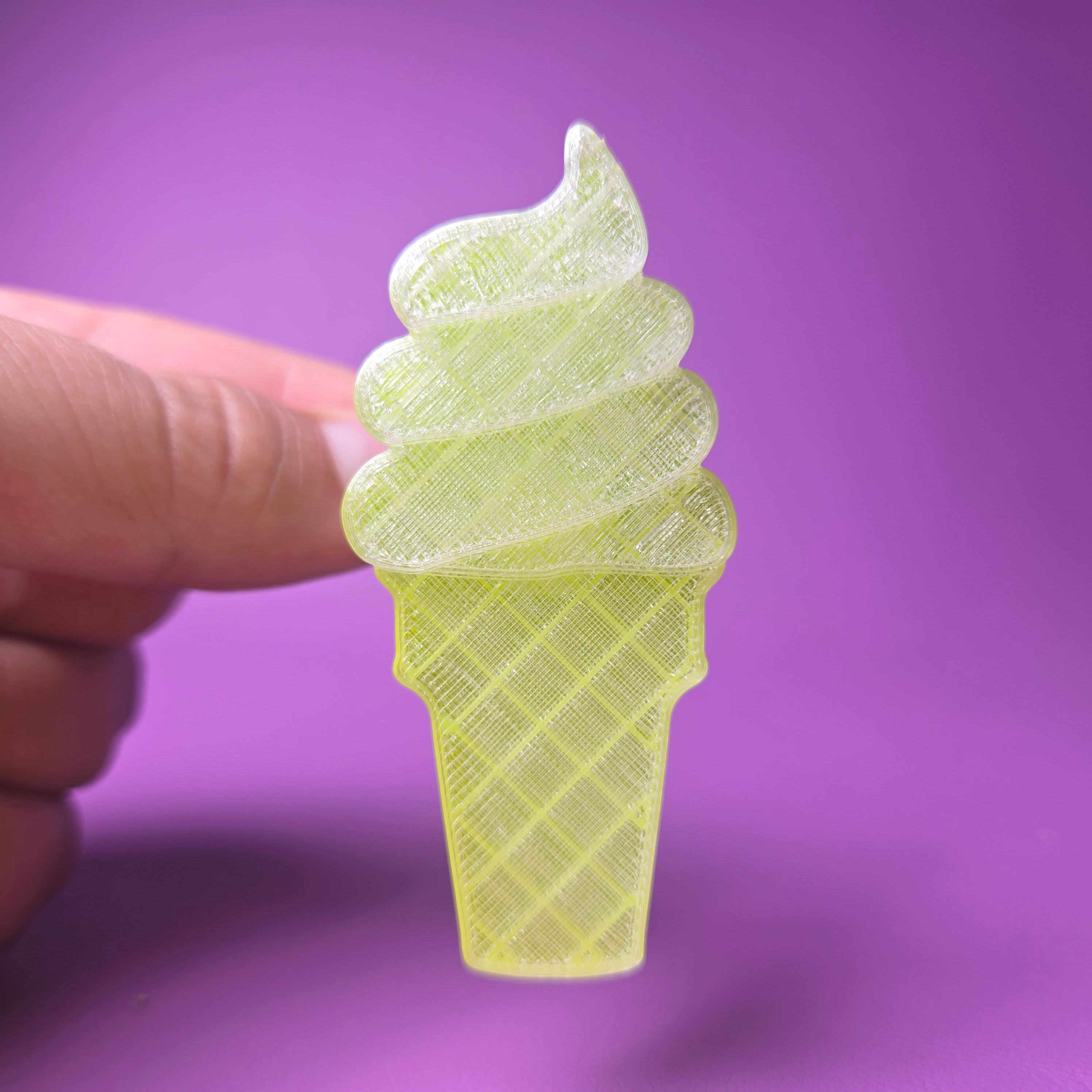 Cake Pop Cutter - Ice Cream Cone Soft Serve (Embossed)