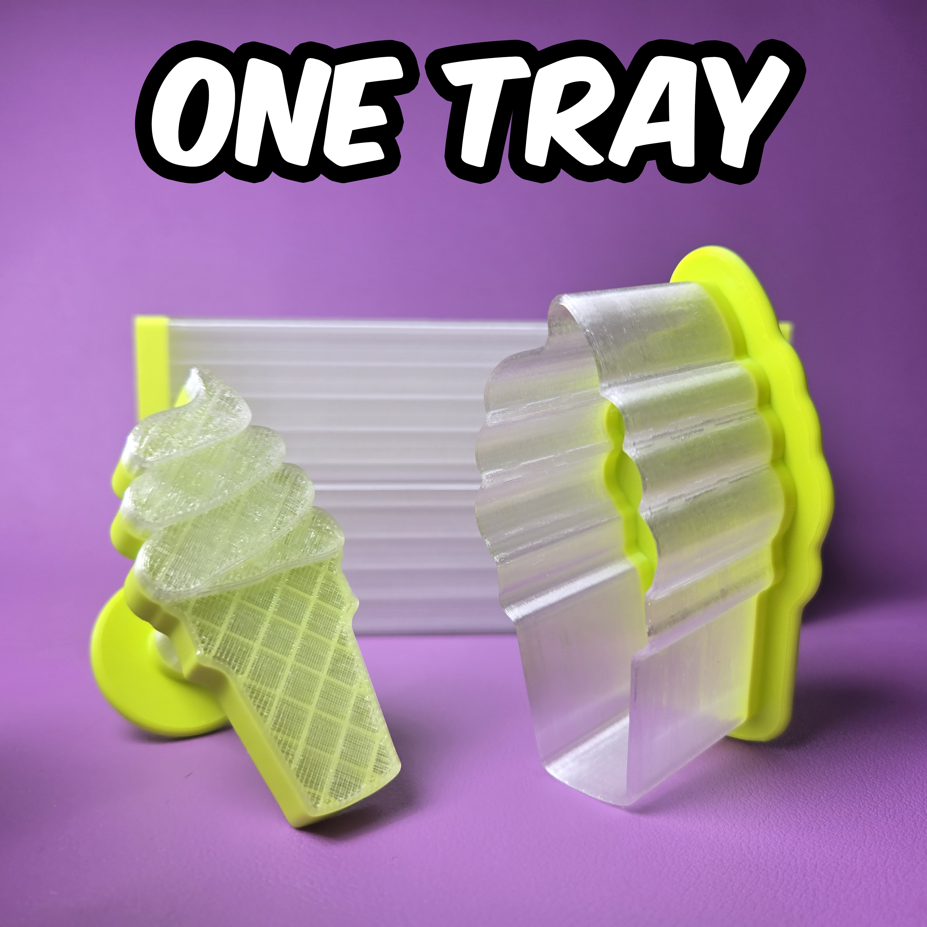 Cake Pop Cutter - Ice Cream Cone Soft Serve (Embossed)