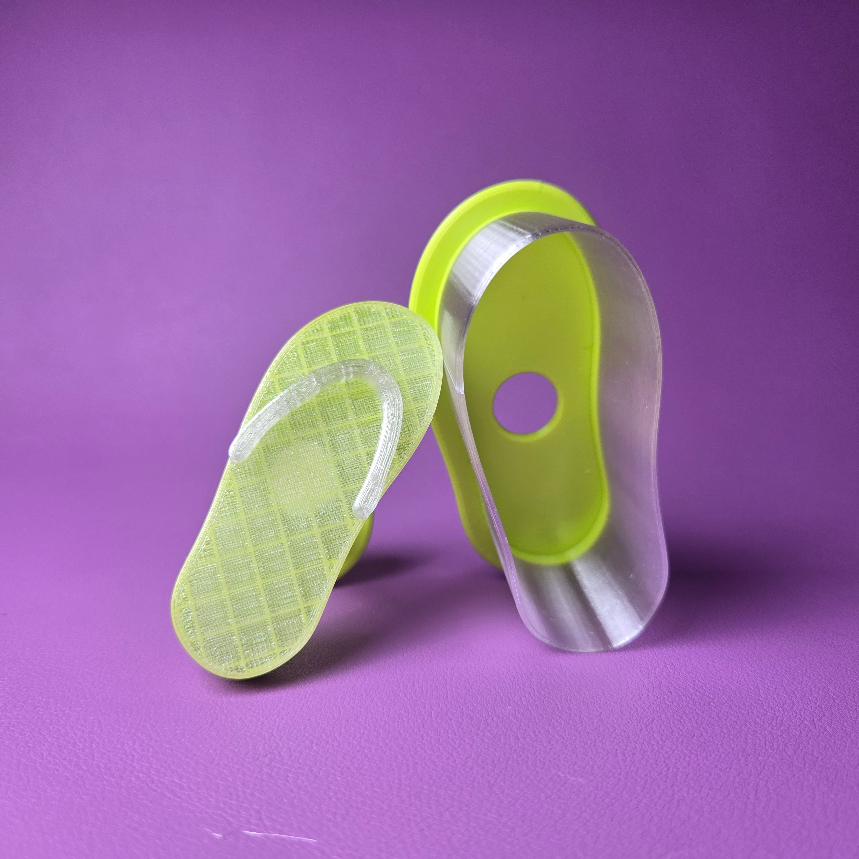 Cake Pop Cutter - Flip-Flop Shape (Embossed)