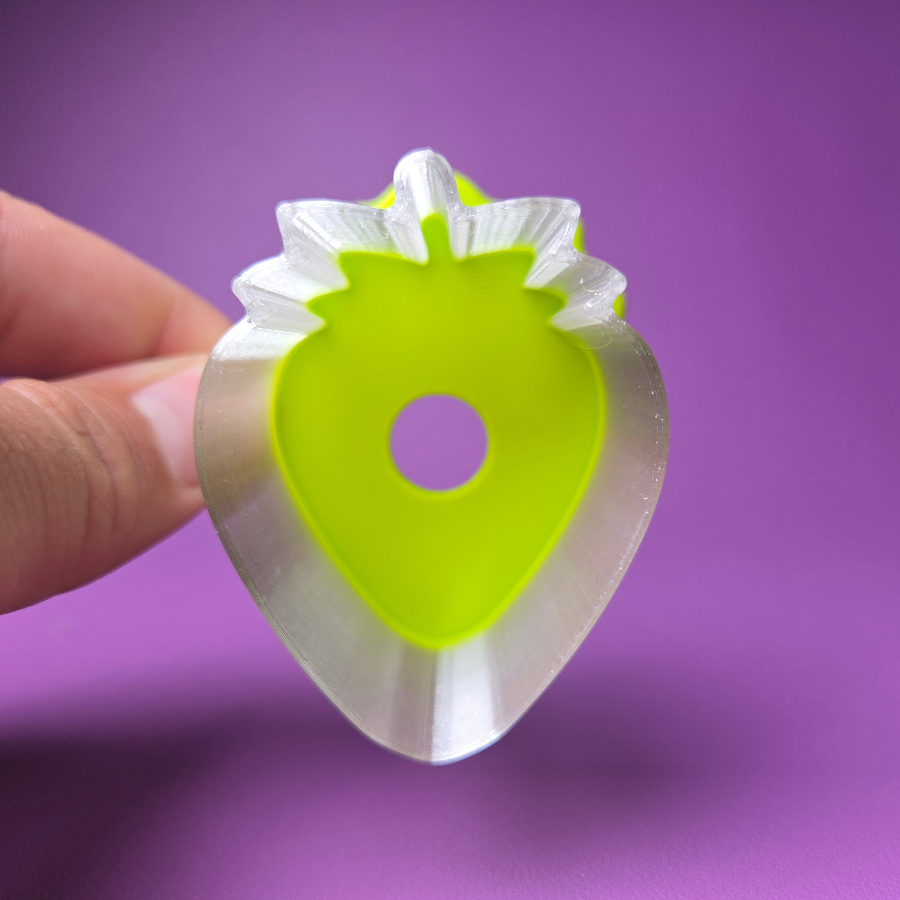 Cake Pop Cutter - Strawberry (Embossed)