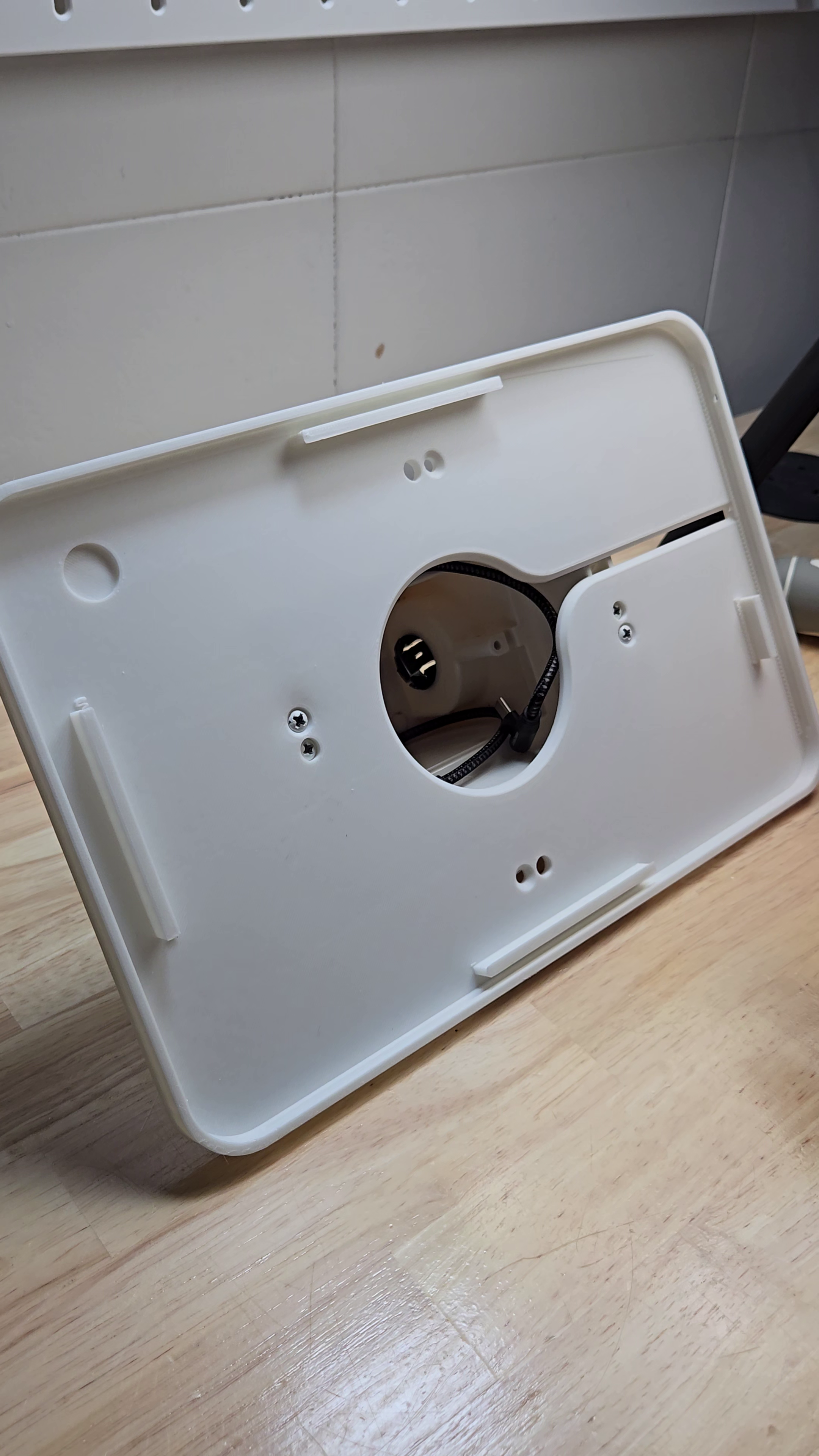 Wall Mount for Samsung Galaxy Tab A9+ (A9 Plus 11” 2023 version SM-X210) Arlington DVFR1W-1 Recessed Outlet Box Compatible
