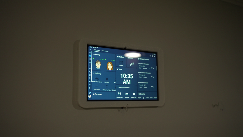 Wall Mount for Samsung Galaxy Tab A9+ (A9 Plus 11” 2023 version SM-X210) Arlington DVFR1W-1 Recessed Outlet Box Compatible