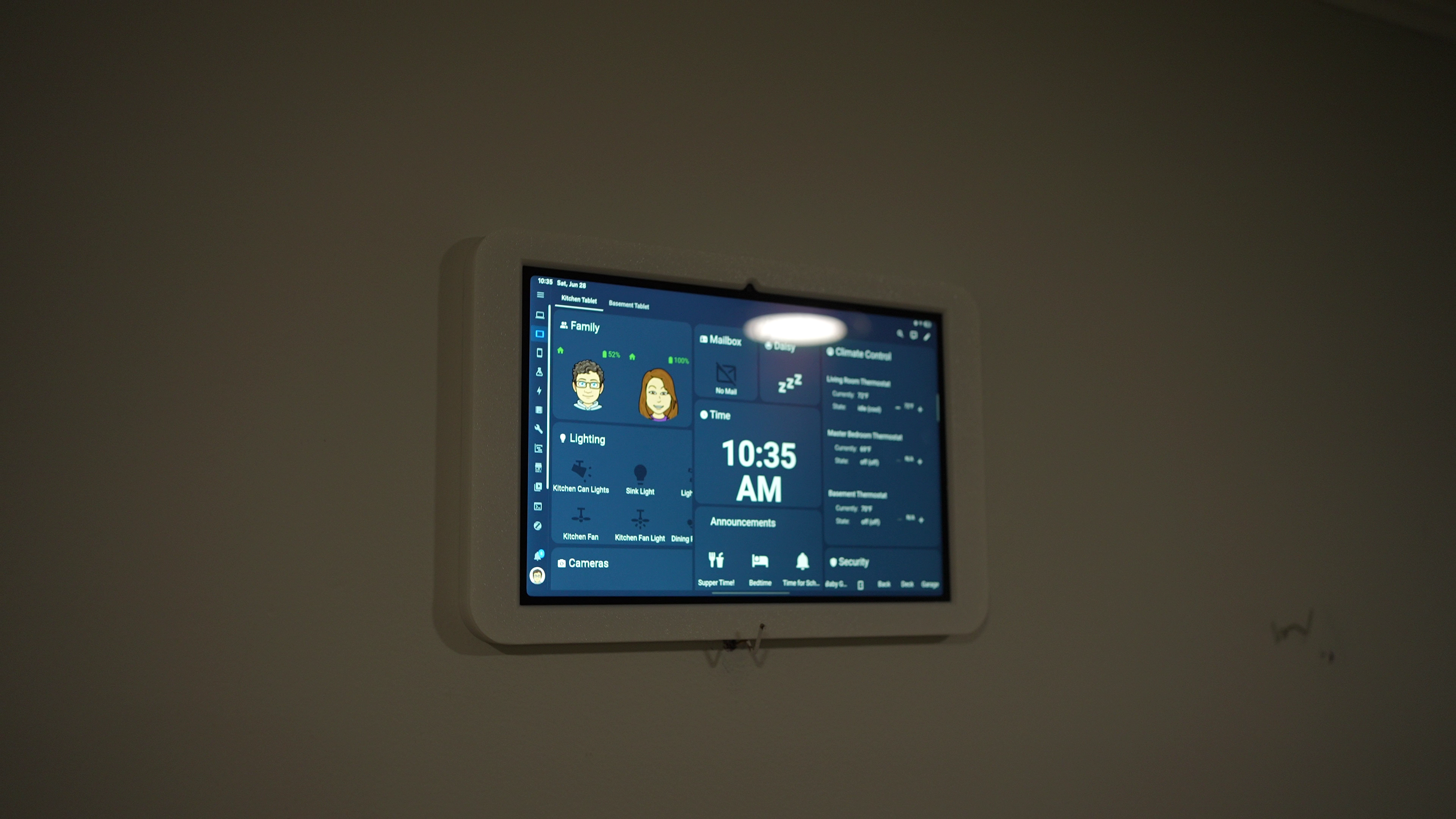 Wall Mount for Samsung Galaxy Tab A9+ (A9 Plus 11” 2023 version SM-X210) Arlington DVFR1W-1 Recessed Outlet Box Compatible